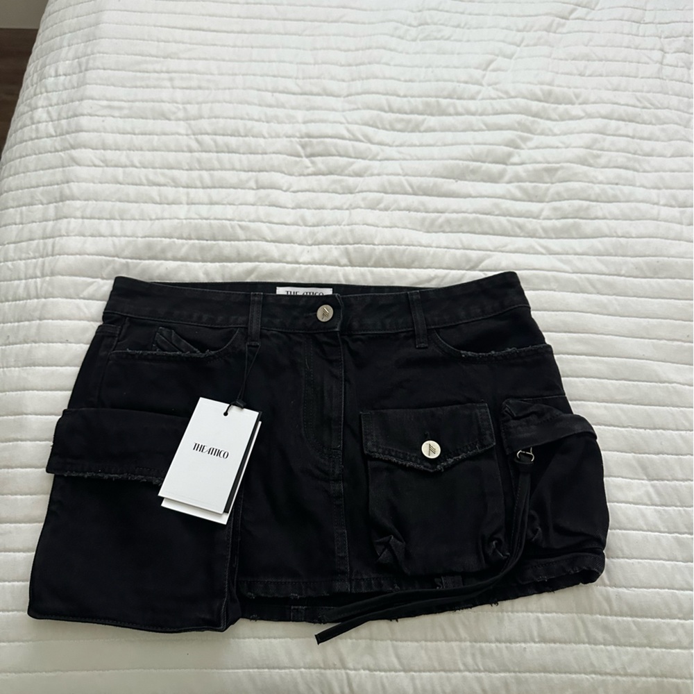 The Attico fay mini skirt Black